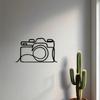 Vintage Camera Metal Wall Art Minimalist Photo Studio Decor Gift for Photographers
