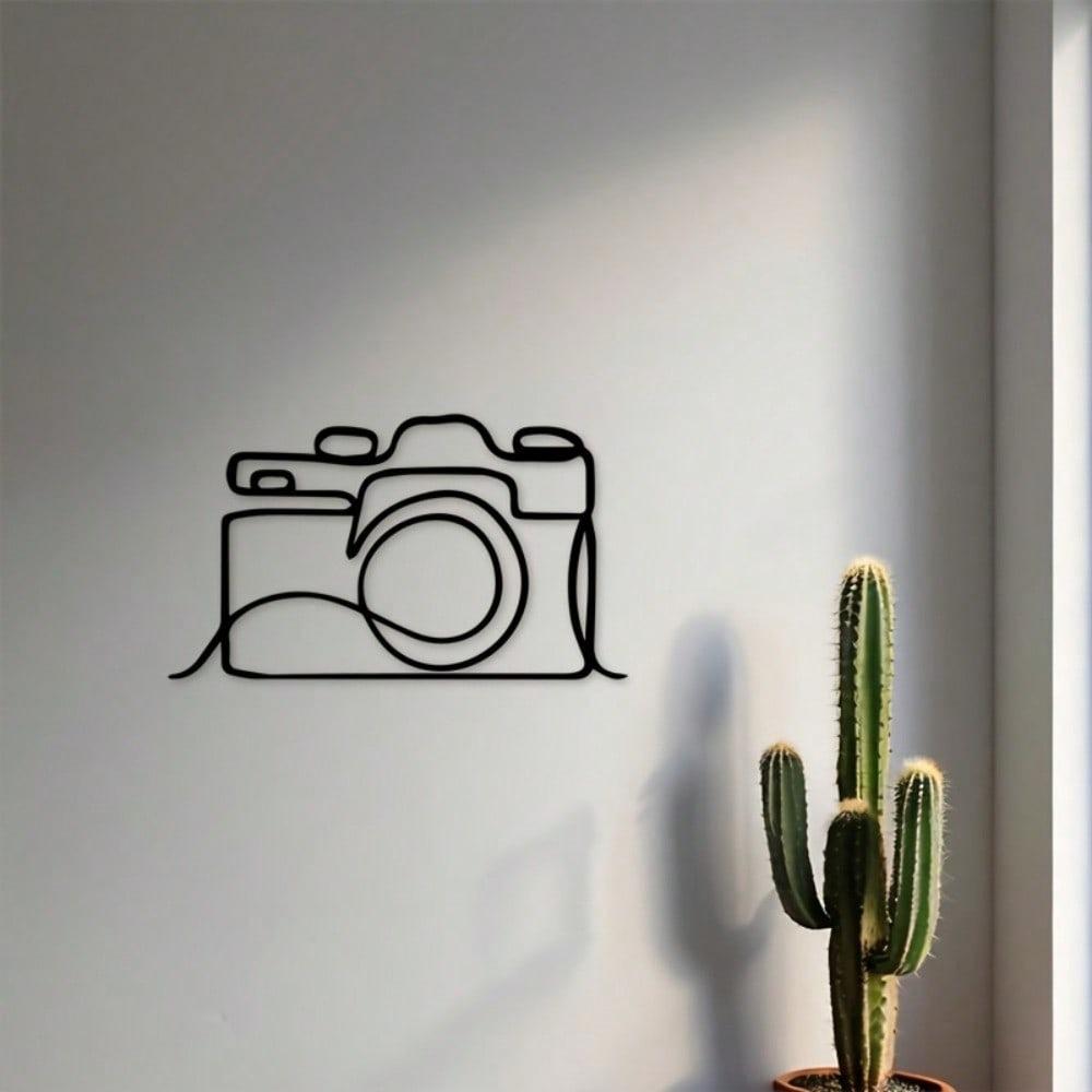 Vintage Camera Metal Wall Art Minimalist Photo Studio Decor Gift for Photographers