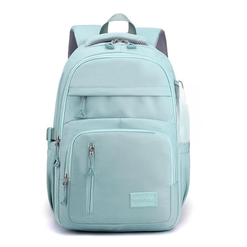 Waterproof Nylon Backpack for Teenage Girls, Large Capacity Student School Bag, Casual Laptop Daypack