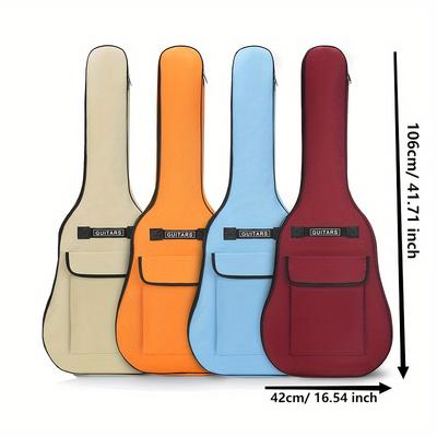 Wysokiej jakości wyściełana torba na gitarę 5,5 mm dla gitar 40/41 cali, regulowane paski na ramię, akcesoria gitarowe