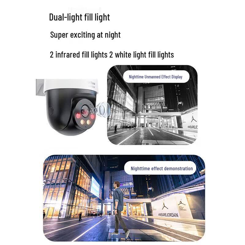 Dahua 5MP Outdoor WiFi PTZ Full-Color Night Vision Security Camera CN Plug (adapter Included)