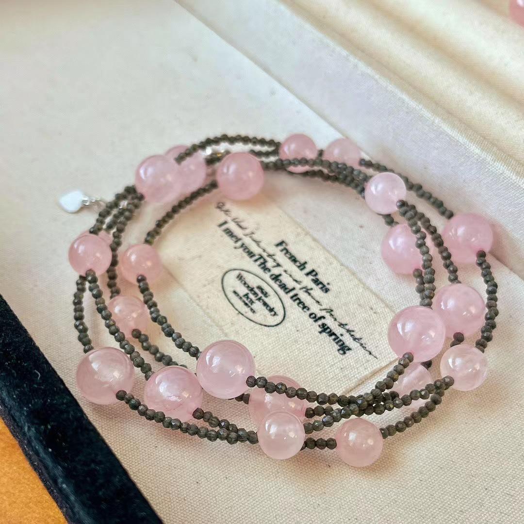 

Vintage High Quality Mixed Color Artificial Crystal Necklace Necklace Sweater Chain