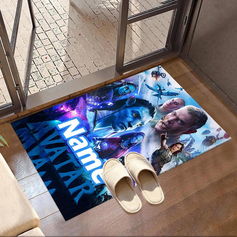 Custom Name Personalized Avatar Print Carpet, Versatile Home Decor Rug, for Playroom, Apartment, Balcony, Entryway, Hallway Gift