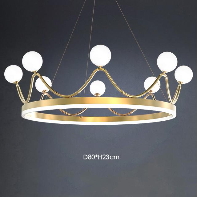 2024 New Modern Chandelier Crown Design LED Ceiling Lamp Creative Lighting for Living Room Bedroom Kids Luxury Lustres 220V 110V
