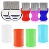9-Piece Pet Comb Set for Cats and Dogs: Fine Needle, Flea, Lice, and Fine Tooth Combs