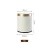 Odor-Sealing 12L Garbage Bin Press Type Living Room Dustbin Kitchen Trash Can  Garage Toilet