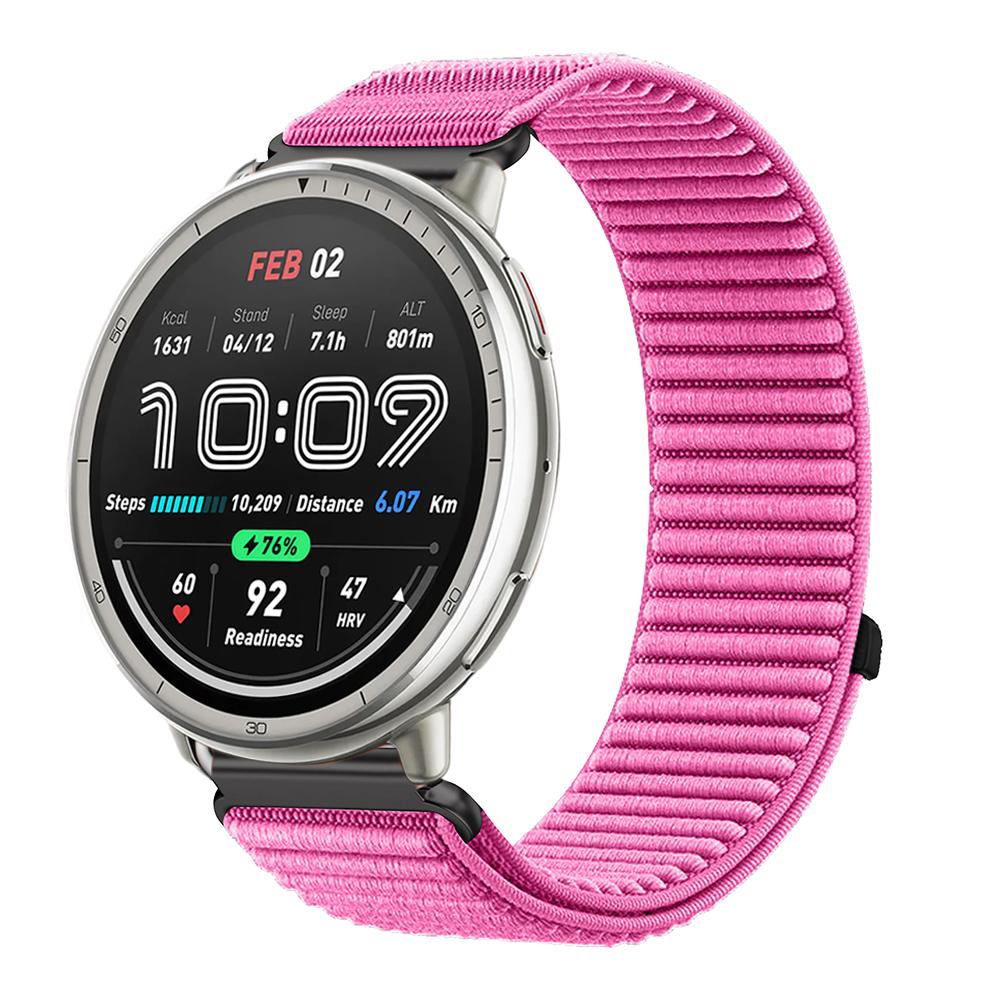 20mm 22mm Nylon Loop Strap for Amazfit Active 2 Band Correa for Amazfit Balance 2/Helio/Bip 6 5/GTR/GTS 4 3 Breathable Bracelet