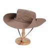 Summer Cowboy Hat Bucket Hat Women's Outdoor Big Brim Fishing Hat Hiking Camping Sun Protection Quick Drying Big Brim Adjustable