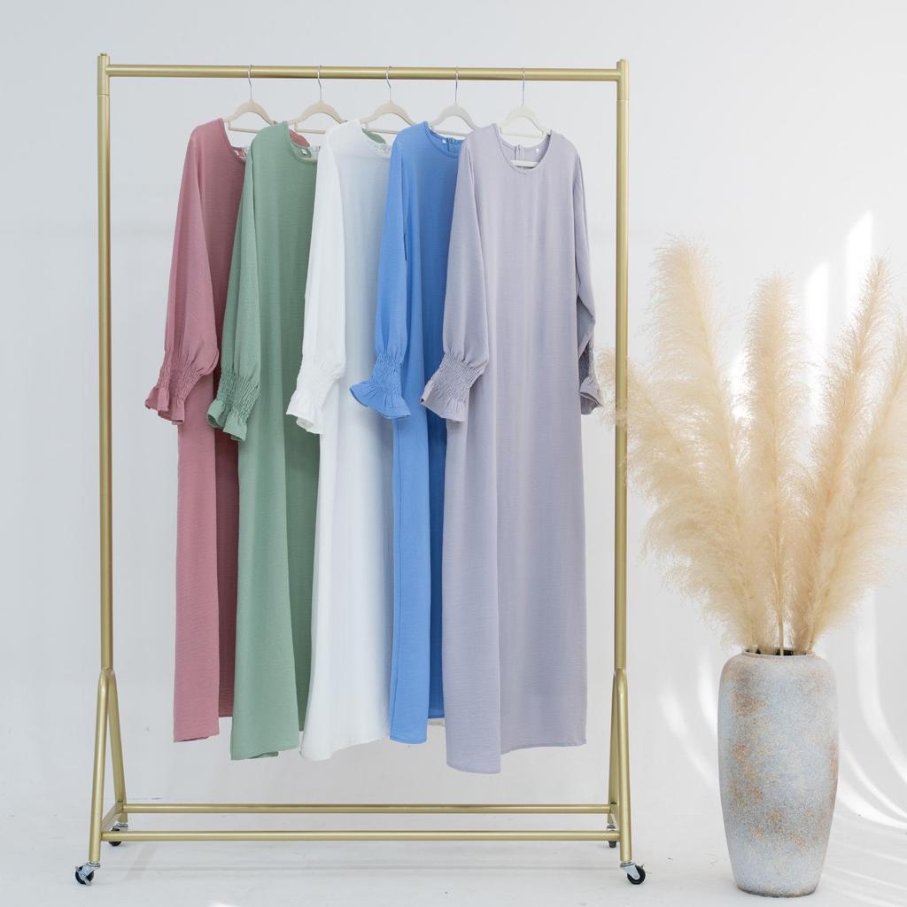 Jednobarevný set abáji pro muslimské ženy