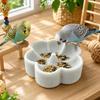 Pumice Bird Feeder for Parrots, Natural Grinding Feeding Bowl, Bird Accessory for Pet Birds