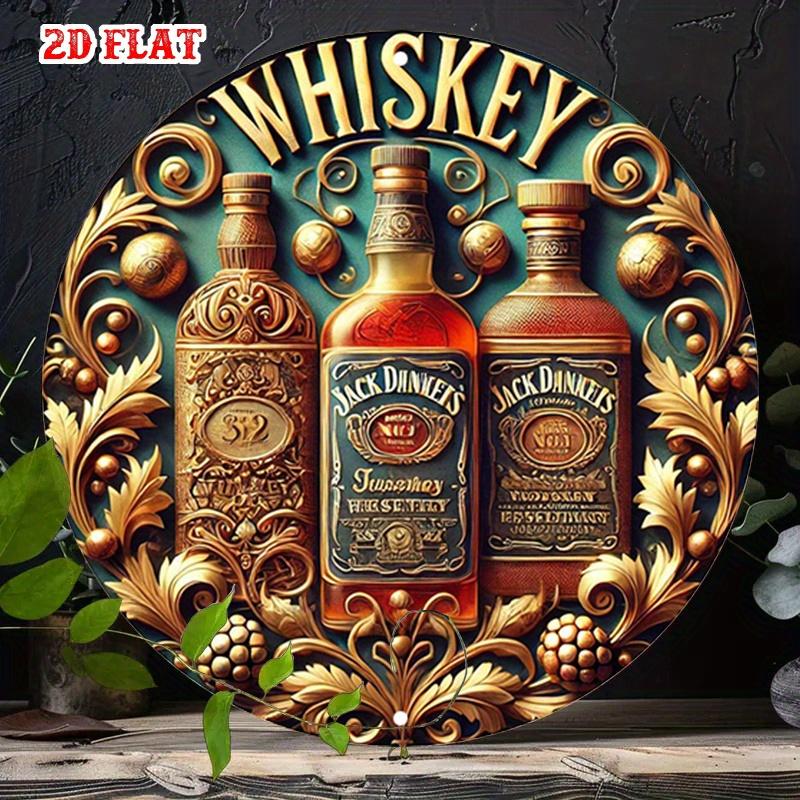 Round Aluminum Signs Wall Decoration Signs for Homes Garages Restaurants Cafes Perfect Room Decoration