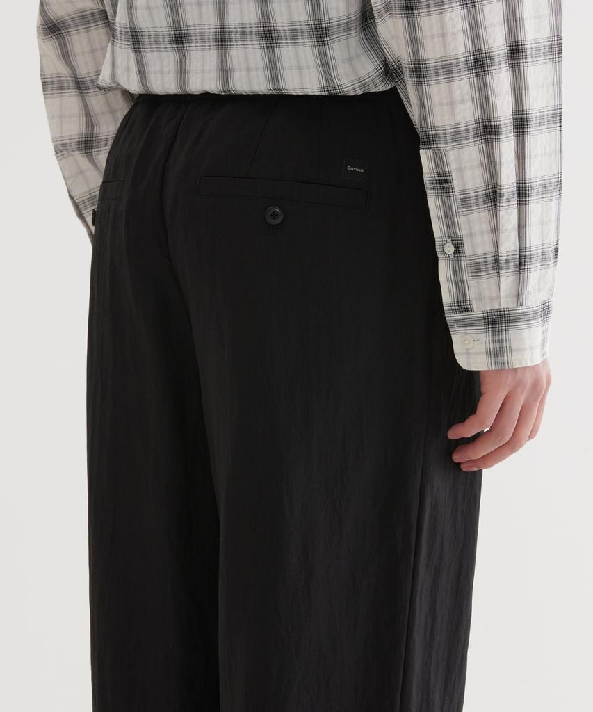 COVERNAT Semi-Wide Fluid Easy Pants Black