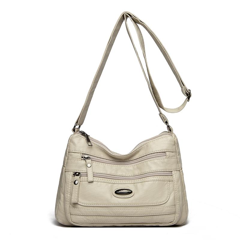 Large Capacity Shoulder Bag Women's Crossbody Bag Soft Leather Mother Bag