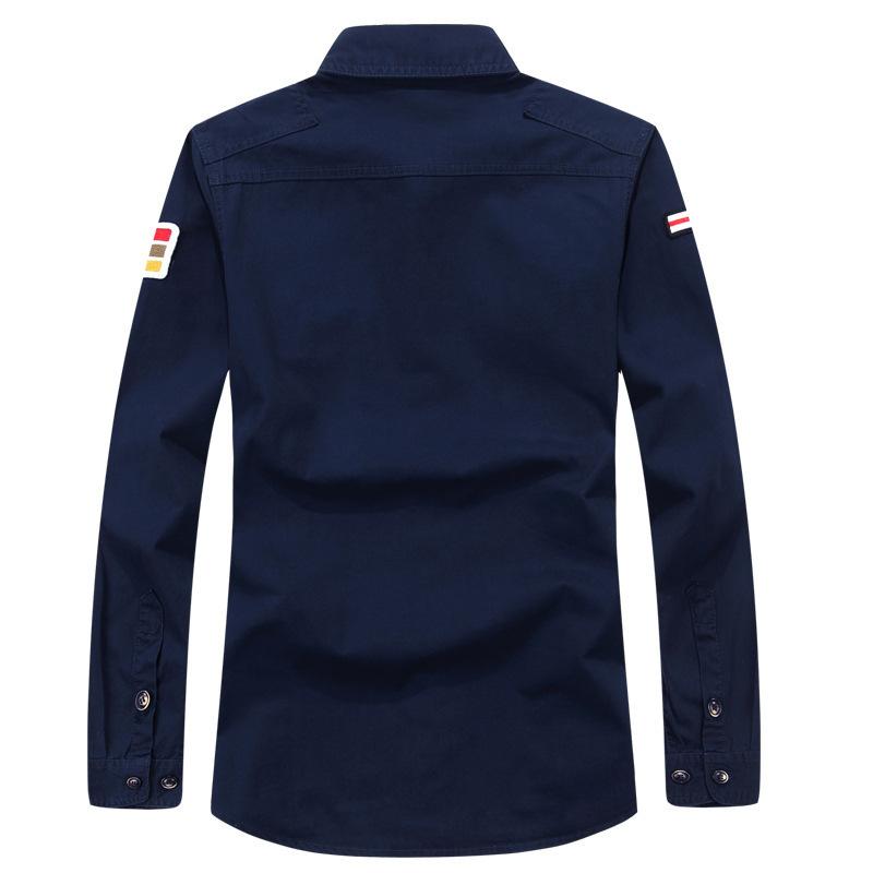 Autumn Long Sleeve Shirt Men's Outdoor Casual Cotton Shirt