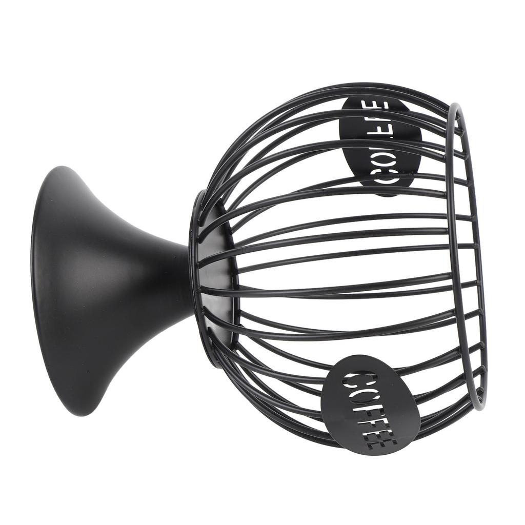 Kaffee Kapsel Korb Beschwerter Boden Eisen Modern Kaffeekapselhalter für Zuhause Schreibtisch Ornament