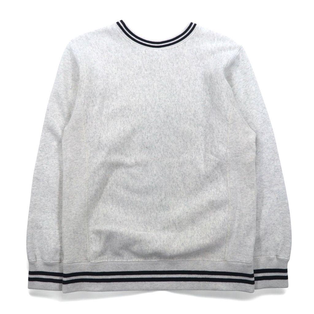 Used Champion REVERSE WEAVE Ribline Sweat M Gray Single Blue Tag Reprint C3-G029