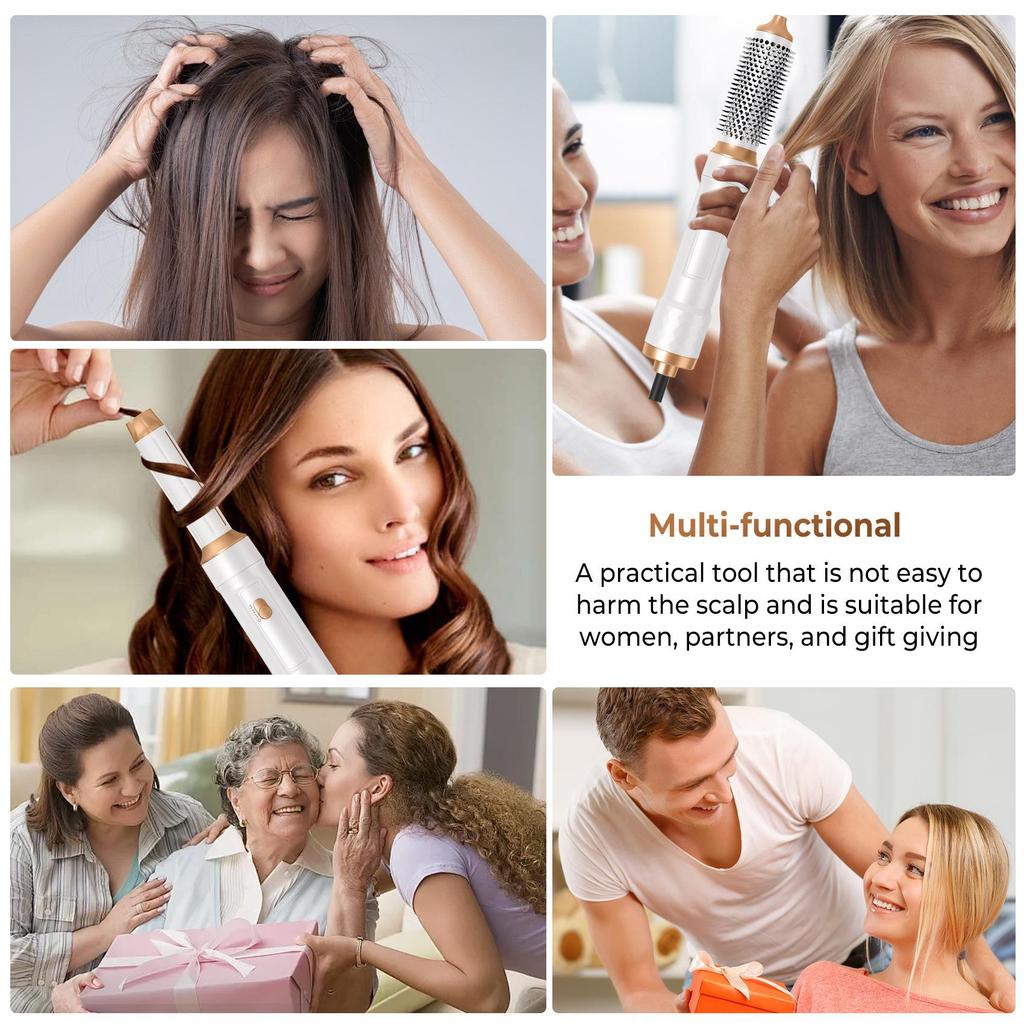 New Multi-Functional Brushless Hot Air Comb: Ionic Styler & Hair Dryer with Automatic Suction