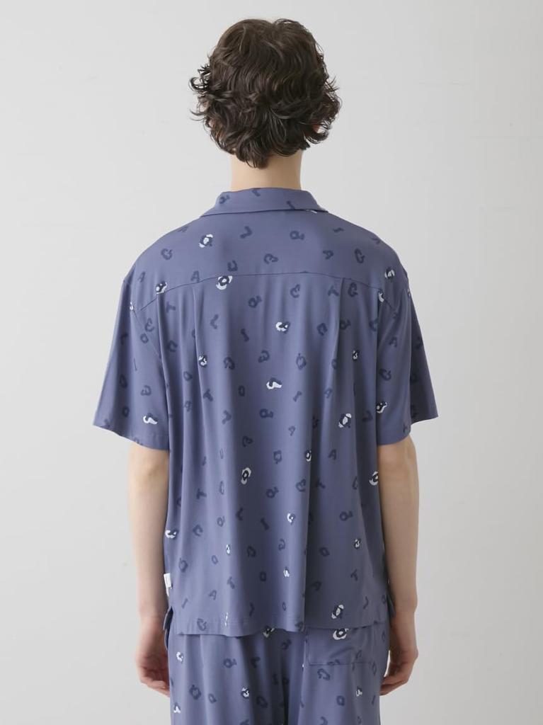 Gelato Pique HOMME Leopard Print Shirt PMCT252924NVYL