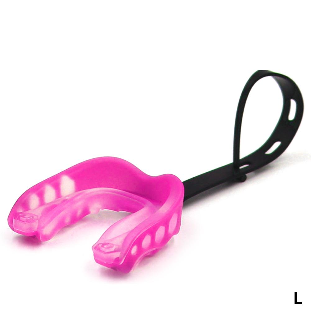 1PC Non-toxic Gum Shield American Football Rugby Thai Boxing Taekwondo Wrestle Tooth Protective Mouth Guard with Hanging Strap
