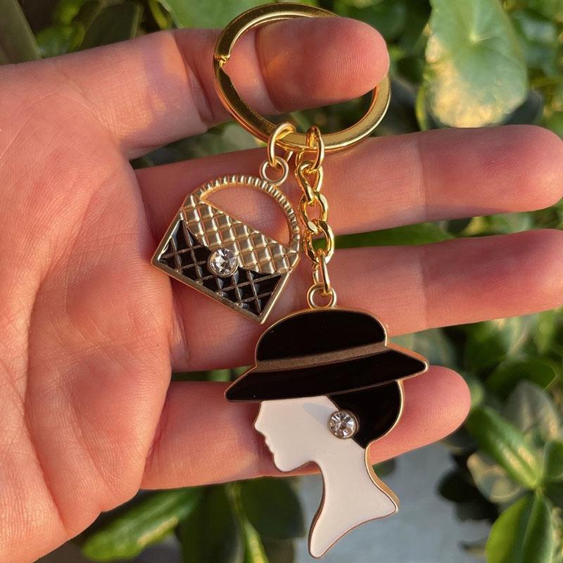 WTEMPO Retro Creative Keychains Festival Commemorative Gift Keychains Various Bags Pendant with Ring Door Key Car Key Keychain Accessories