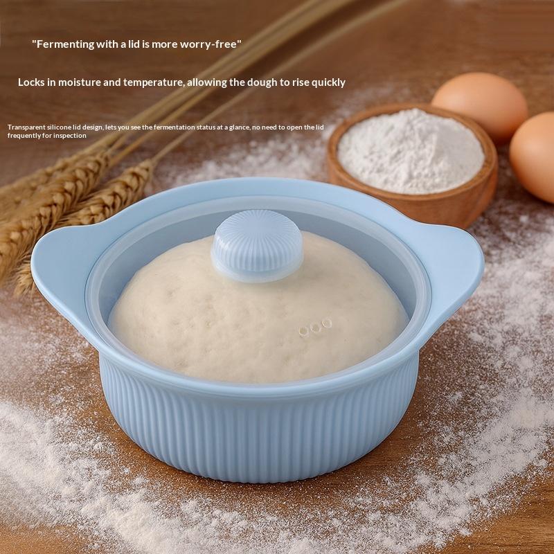 New Silicone Pizza Dough Box With Lid Bread Fermentation Basket Non-Stick Pizza Toast Fermentat Box Kitchen Baking Tools