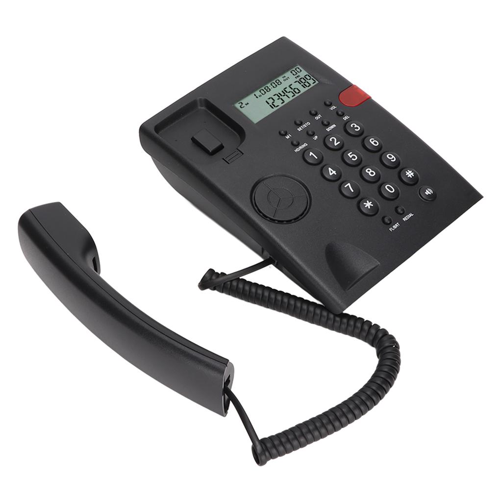 K010A 1 Corded Phone Caller ID Function Hands Free Calling Desktop Landline Phone for Home Office Hotel