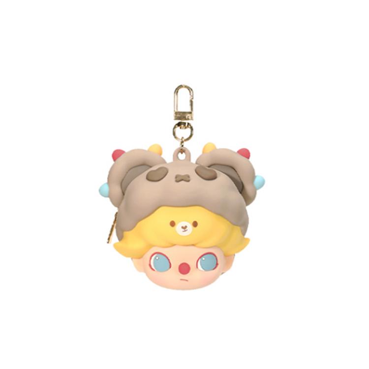 New POP MART Dimoo Date Japanese Style Row Earphone Case Gray IP Merch 9.6cm 1230131103