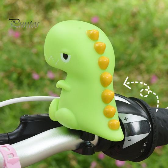 Cartoon Bike Bell Cute Squeeze Bicycle Horn Loud Clear Sound Easy Installation On 0.87" Handlebars Bicycle Bell Lightweight Plastic Silicone