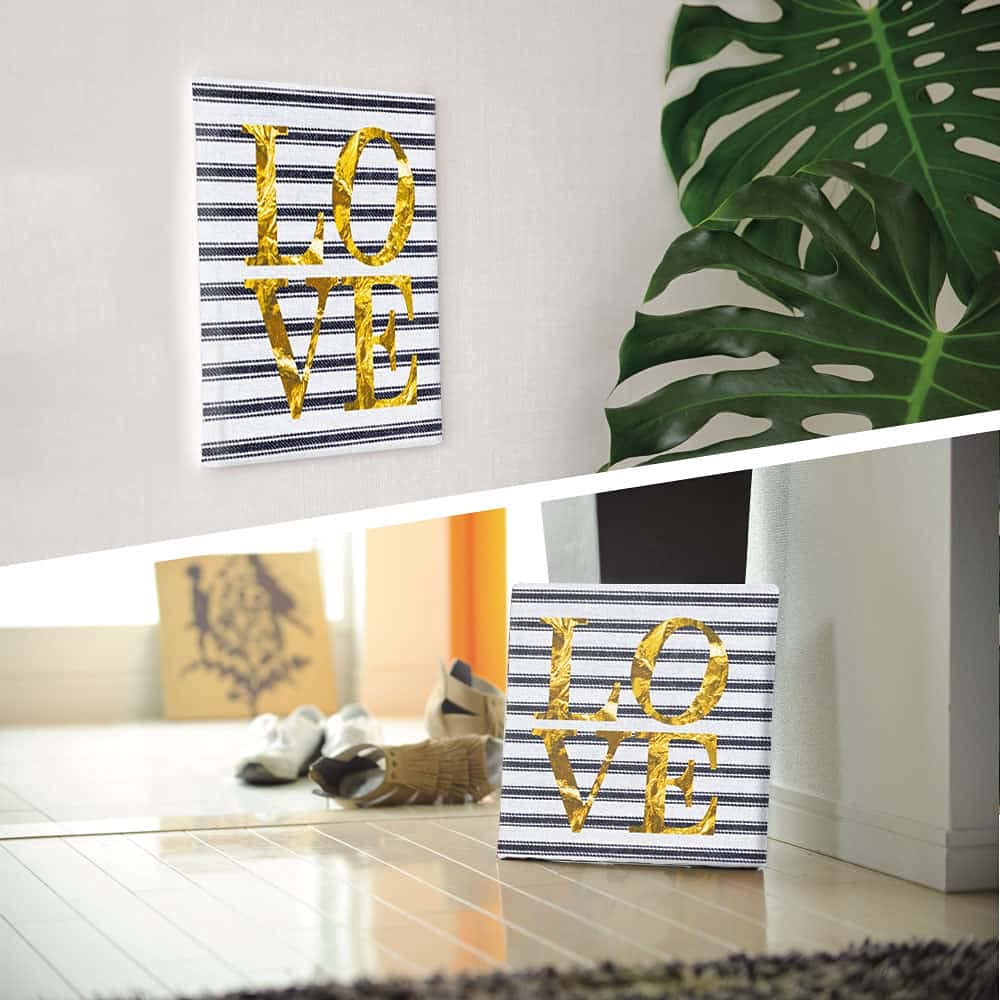 Border Love Art Panel 57cm X 57cm L Size Made In Japan Poster Stylish Interior Decor Living Room Interior Pop Fashion Art Fabric Panel popa-1703-01-L