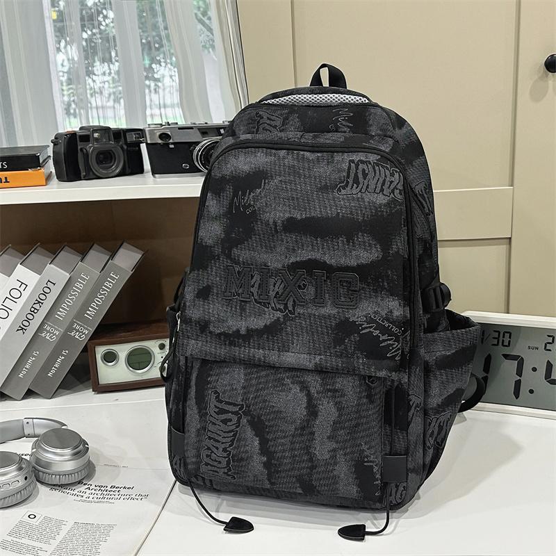 Junior High School Student Schoolbag Graffiti Men's Backpack