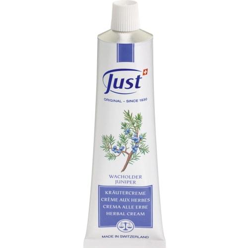 JUST Juniper Cream, 100mL, for the Whole Body, Natural Herbal Cream with Natural Ingredients, Juniper, for Skin Care, Moisturizing, Dry Skin, Pre-Work