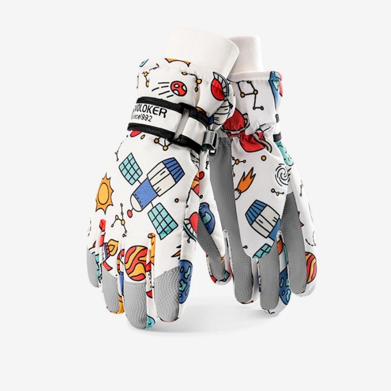 

Детские зимние лыжные перчатки, теплые, водонепроницаемые, утолщенные, варежки, нескользящие, ветрозащитные, для мальчиков и девочек, для спорта на открытом воздухе, детские лыжные перчатки высокого качества L