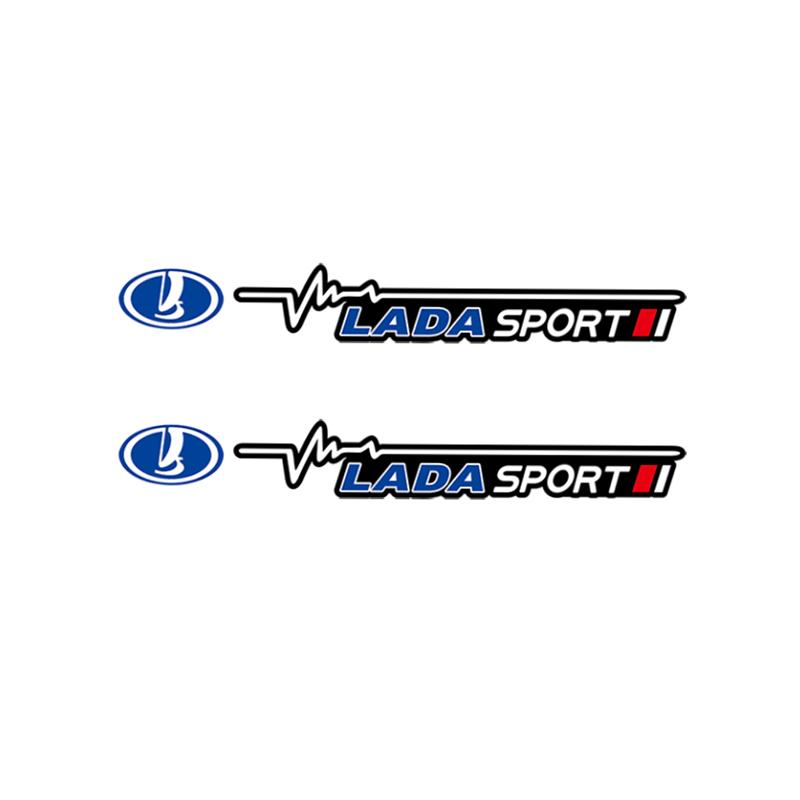 2Pcs Car Window Wiper Stickers Creative Sticker For Lada Niva 2107 Xray Vesta Priora Granta Kalina 2106 Auto Emblem Decor Decals SS14