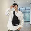 Large Capacity Shoulder Crossbody Bag Solid Color Sports Knapsack Fashion Nylon Chest Bag  Street
