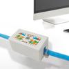 1Pcs Inline Punchdown Krone Coupler Joiner For Cat6/Cat5E Ethernet Network Cables Rj45 Desktop Information Box Junction Box