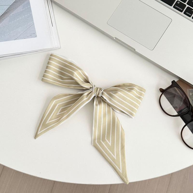 Striped Silk Scarf, Long Strip, New High-end Small Scarf, Neck Accessories, Tied Bag, Streamer Headscarf, Braided Hair Belt, Decorative Belt.