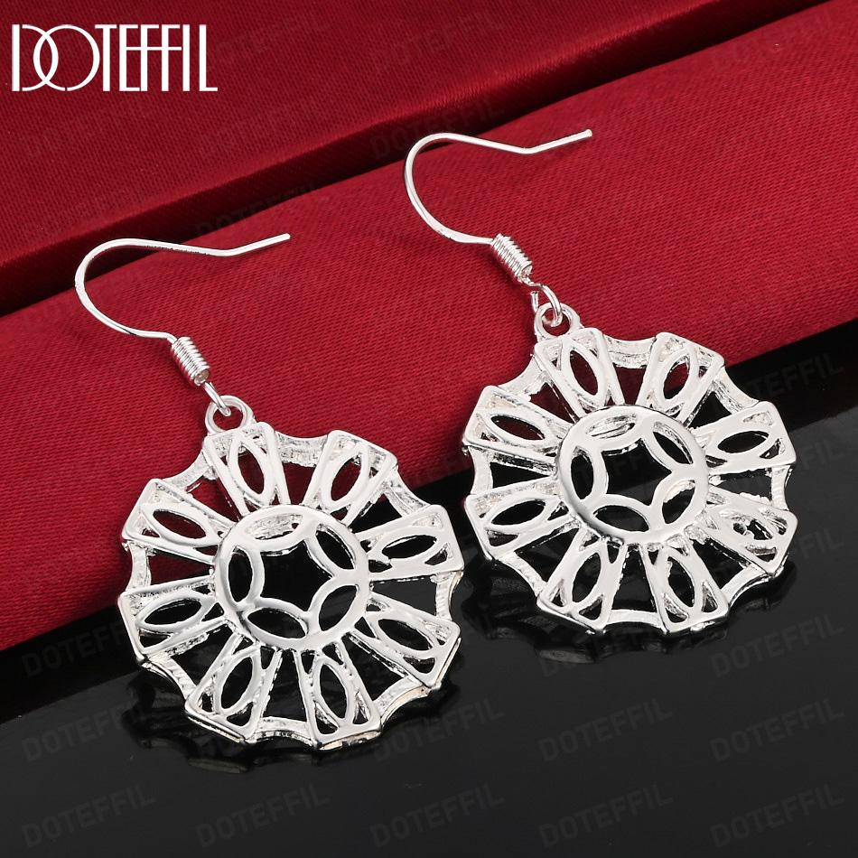925 Sterling Silver Art Pendant Earrings - Fashion Gift Jewelry