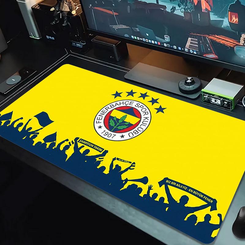 Fenerbahçe Sports Club Large Size Mouse Pad Large Gaming Table Cushion Non-slip Laptop Tablet Big Mousepad XXL Mat Mini PC Playmat With Lock edge