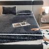 1ks Plain Bed Cover Teplé prostěradlo pro zimní fundas de colchón Elastické prostěradla Plyšové chrániče matrací(Žádný povlak na polštář)
