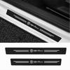 4pcs/set Leather Car Door Sill Threshold Anti-scratch Protector Stickers Car Logo For 147 Mito GT 156 159 Accessories
