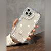 Wave Cream Pattern Corrugated Small Daisy Transparent TPU Mobile Phone Case Processing Production iPhoneAIR Protective Case