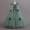 New Long Elegant Dress for Young Girls Flower Girl Princess Dresses White Formal Clothes From 4 To12 Years