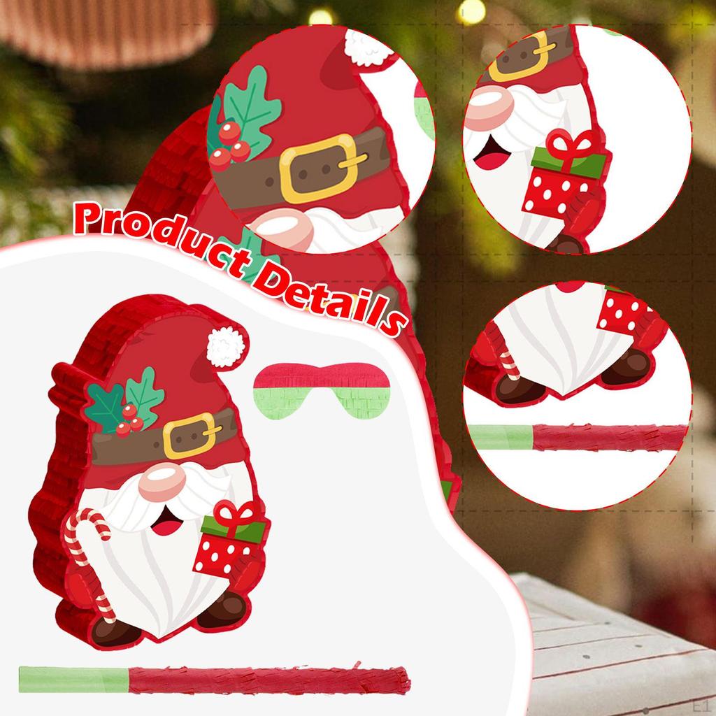 Christmas Santa Claus Piñata Accessory Gifts Xmas Decor Kids Birthday Party Children