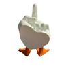 Cute Middle Finger Ducks Creative Design Resin Craft Duck Figurines Fuuny Household Decoration Statue Office Desk Ornament