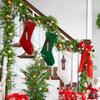 XIMISHOP 6PACK Christmas Stockings,18Inches Large Cable Knitted Stocking Personalized Xmas Hanging Stocking Decorations with Name Tags for Holiday