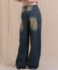 Ellamo 54_4 Women'S One-Pin Tuck Washed Wide Denim Pants (Basic/Long)_Yellowteen