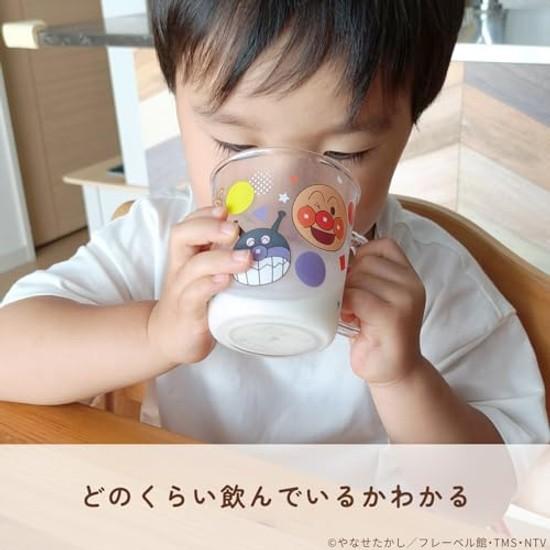 Reck Anpanman Clear Cup 225mL / Wide Handle That Can Be Held Without Tilting Dishwasher Safe Resistant Breaking When Dropped