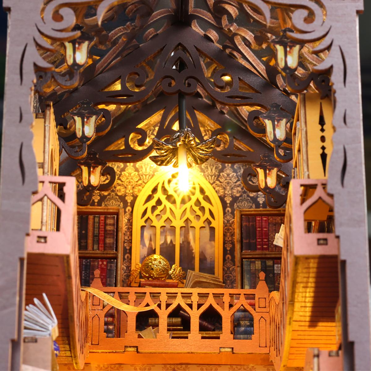 

Волшебный набор книжных полок, миниатюрная сборная модель, архитектурный кукольный домик «сделай сам», набор игрушек ручной работы, украшения для дома