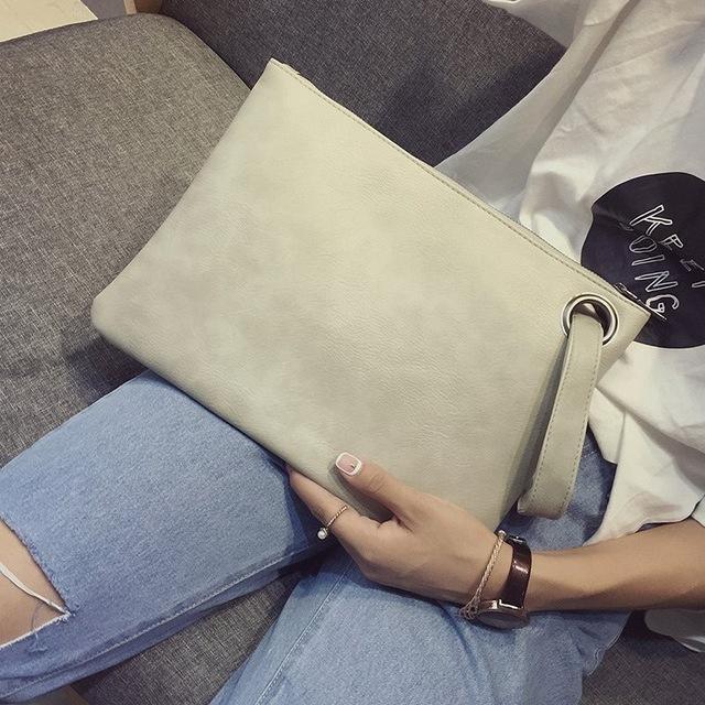 Yogodlns Solid Pochette da donna Busta in pelle Borsa da sera