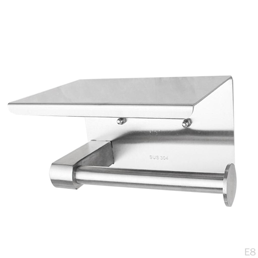 Layer Toilet Tissue Hanger Holding Board Roll Paper Stand Organizer, Dispenser, Brushed Finished